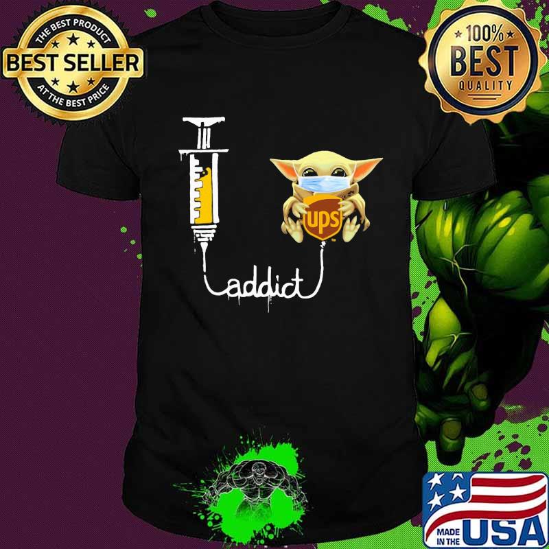 Baby yoda mask ups addict shirt