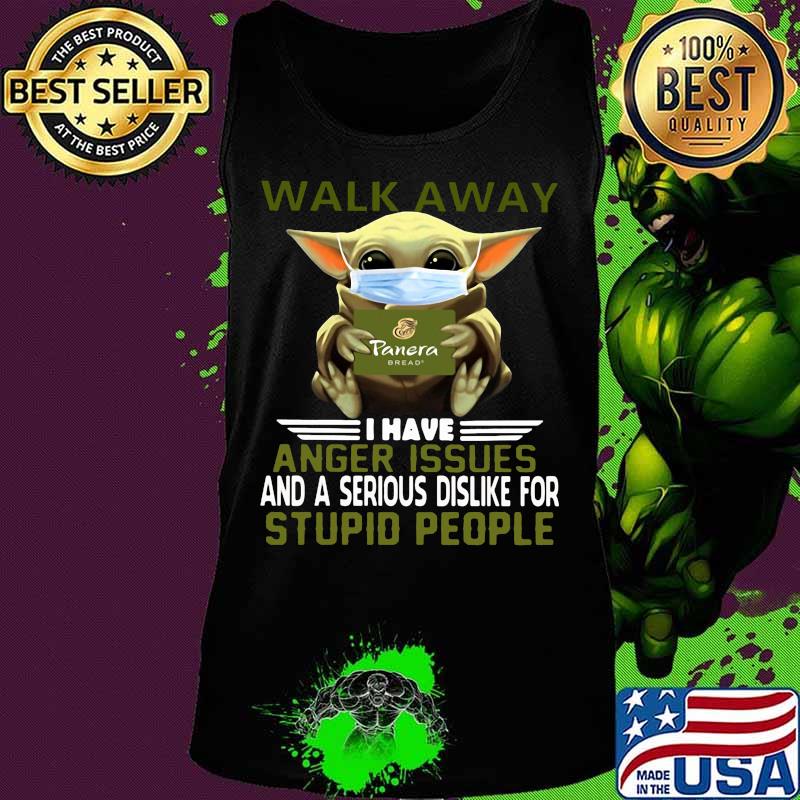 Baby yoda mask walk away i have anger issues and a serious is dislike for stupid people s Tank top Baby yoda mask walk away i have anger issues and a serious is dislike for stupid people s Tank top