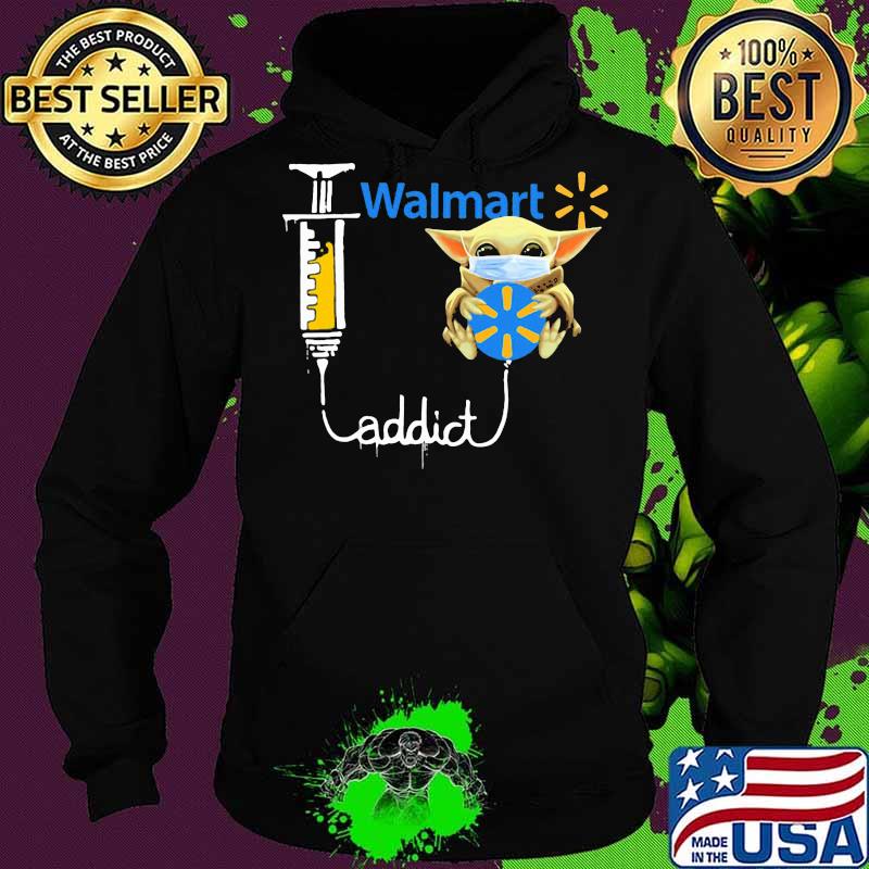 Baby yoda mask walmart addict s Hoodie Baby yoda mask walmart addict s Hoodie