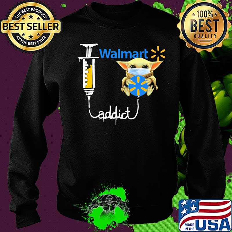 Baby yoda mask walmart addict s Sweater Baby yoda mask walmart addict s Sweater