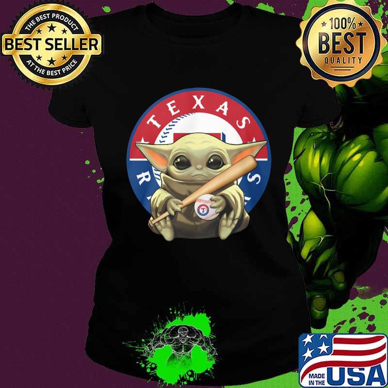 Baby yoda texas rangers baseball s Ladies tee Baby yoda texas rangers baseball s Ladies tee