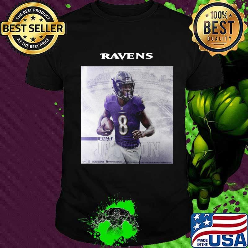 Baltimore ravens football lamar jackson #8 shirt