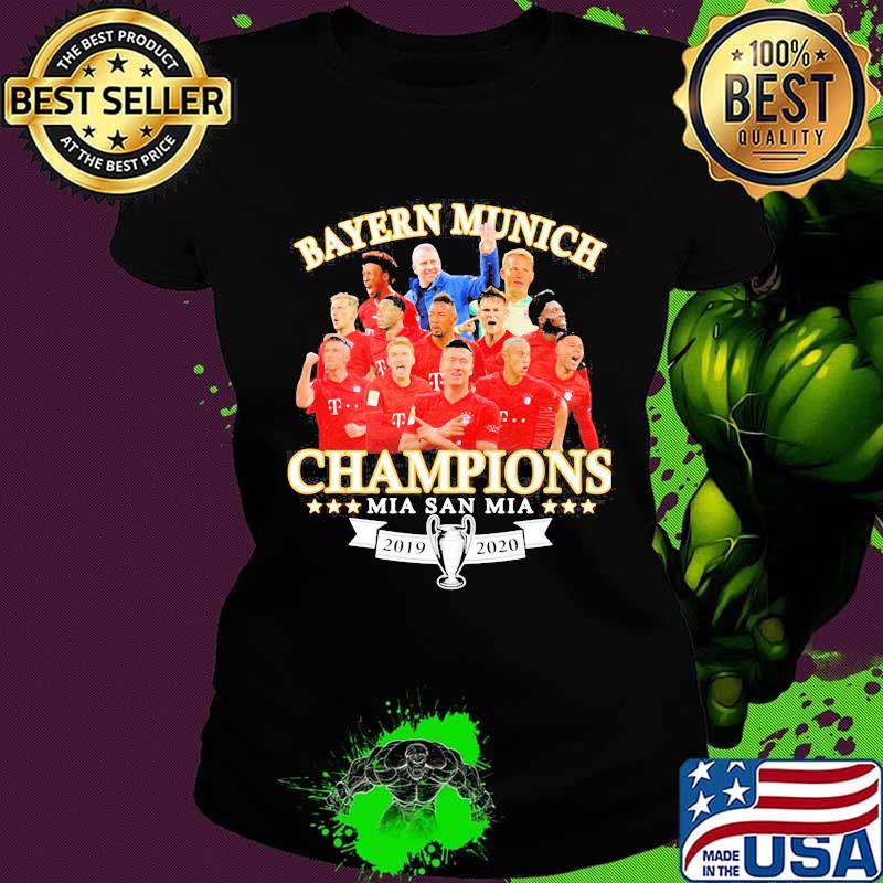 Bayern munich champions mia san mia 2019 2020 s Ladies tee Bayern munich champions mia san mia 2019 2020 s Ladies tee