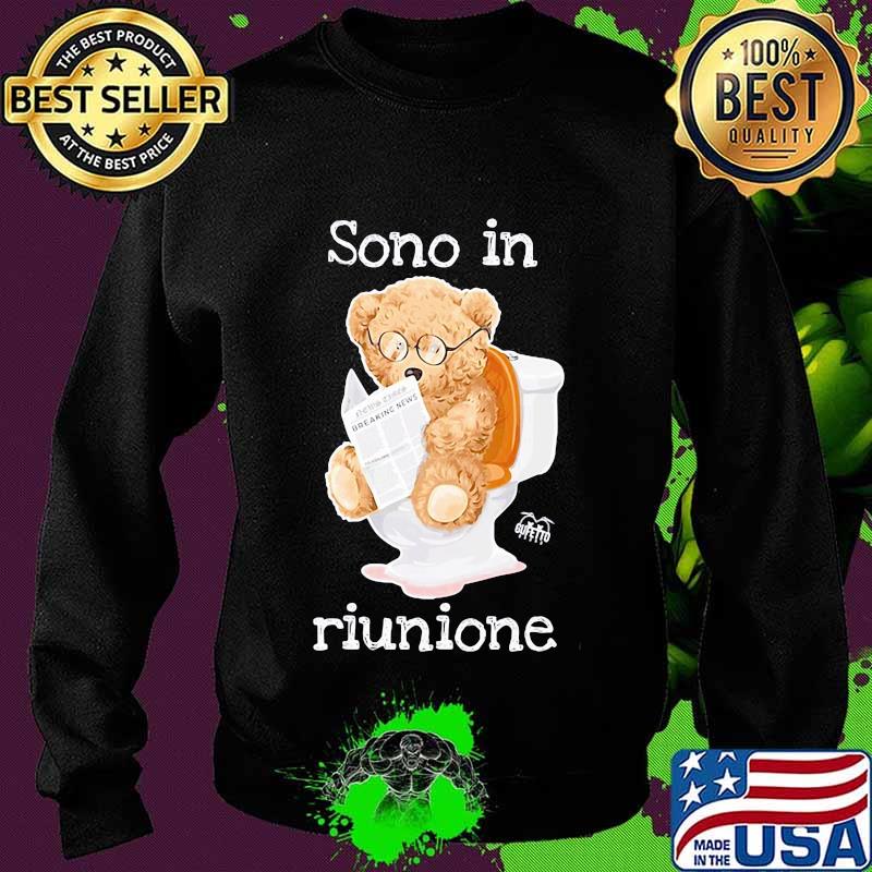 Bear reading newspaper sono in riunione s Sweater Bear reading newspaper sono in riunione s Sweater