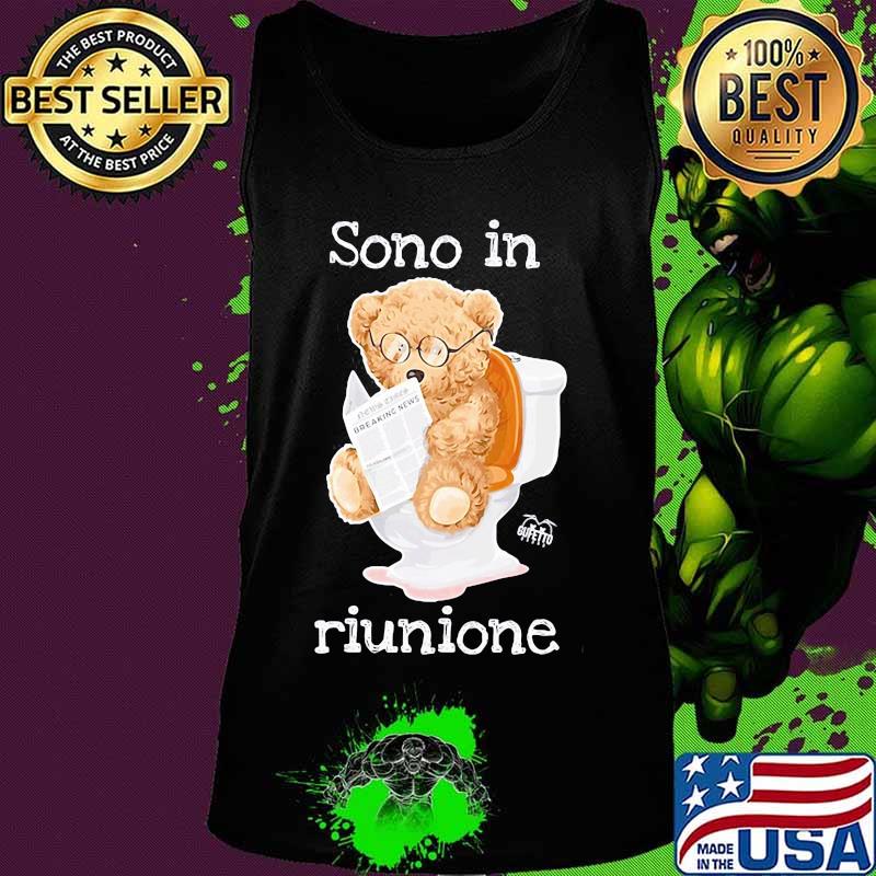 Bear reading newspaper sono in riunione s Tank top Bear reading newspaper sono in riunione s Tank top