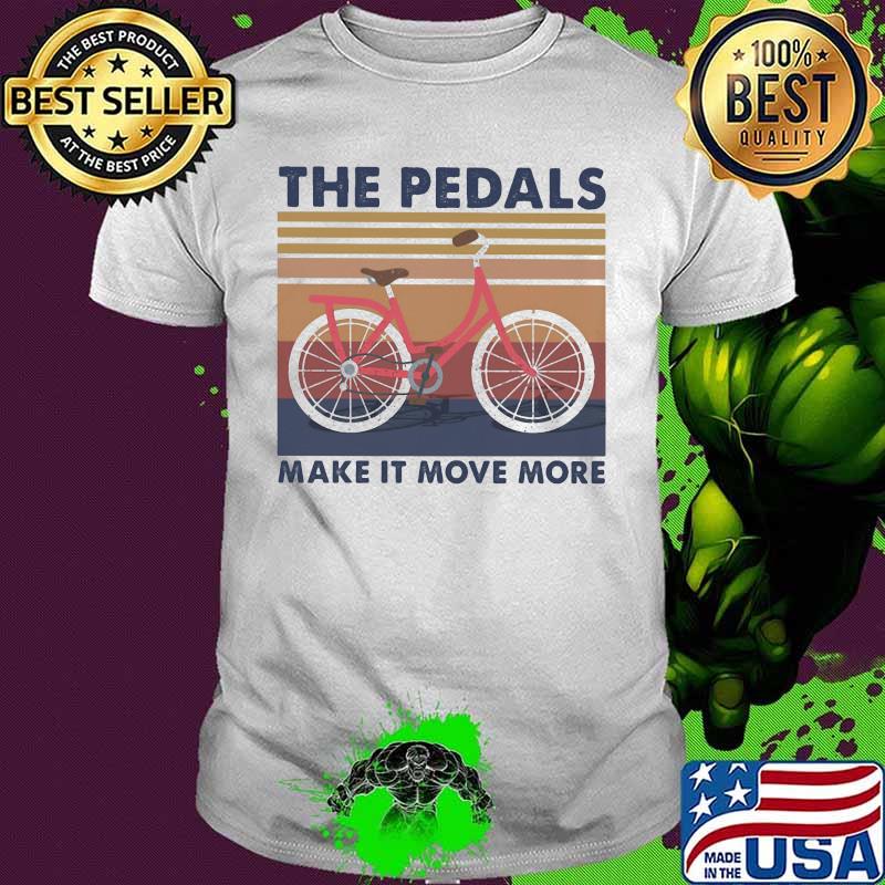 Bicycle the pedals make it move more vintage retro shirt