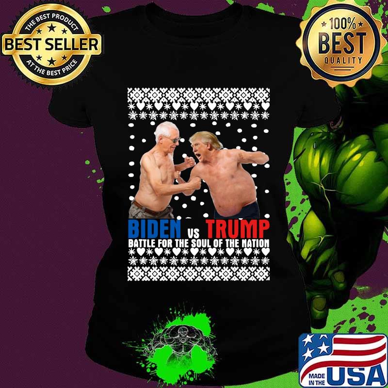 Biden vs trump battle for the soul of the nation s Ladies tee Biden vs trump battle for the soul of the nation s Ladies tee