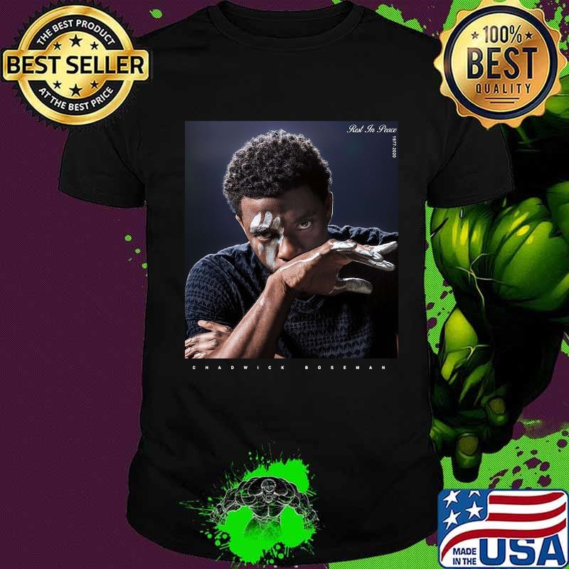Black panther chadwick Boseman picture shirt