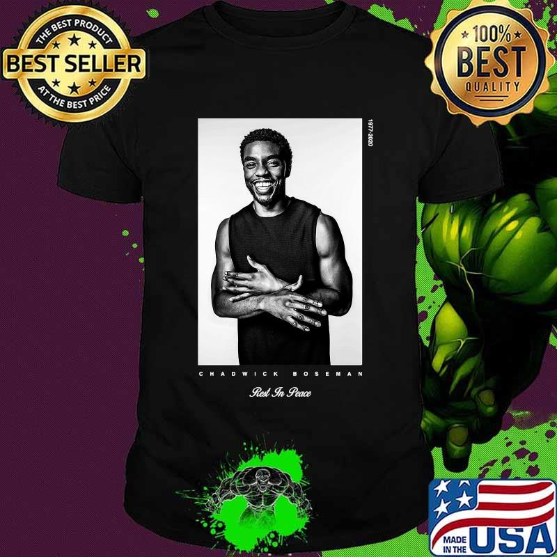 Black panther chadwick Boseman rest in peace 1977 2020 pictures shirt