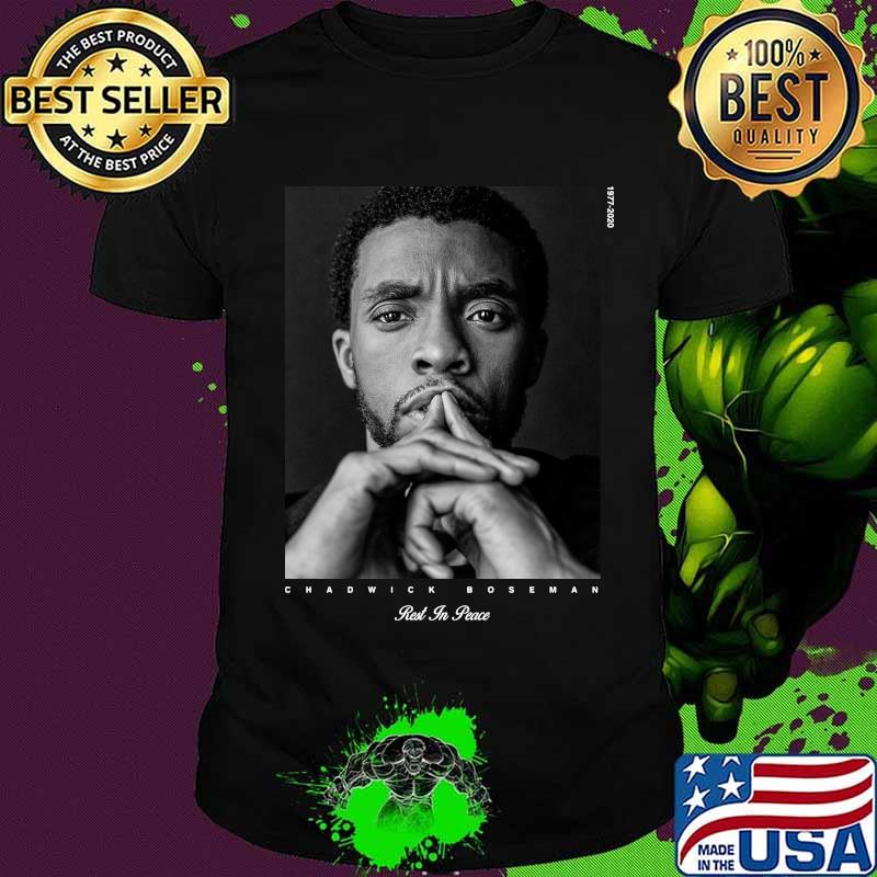 Black panther chadwick Boseman rest in peace 1977 2020 shirt