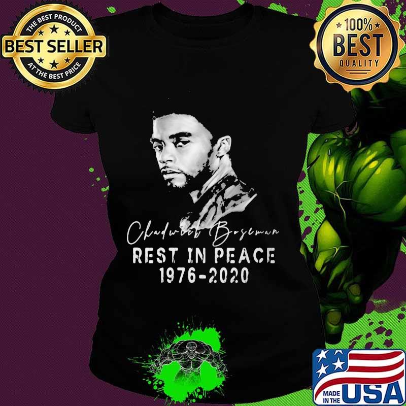Black panther chadwick rest in peace 1976 2020 signature s Ladies tee Black panther chadwick rest in peace 1976 2020 signature s Ladies tee