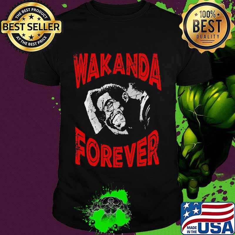 Black panther chadwick wakanda forever smiling shirt