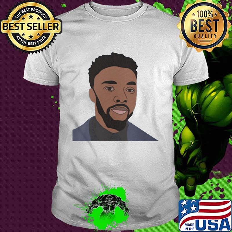 Black panther rip chadwick actor art shirt