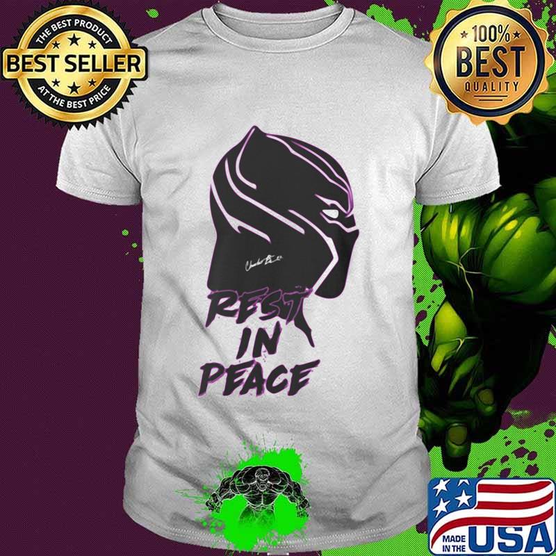 Black panther rip chadwick actor rest in peace signature shirt