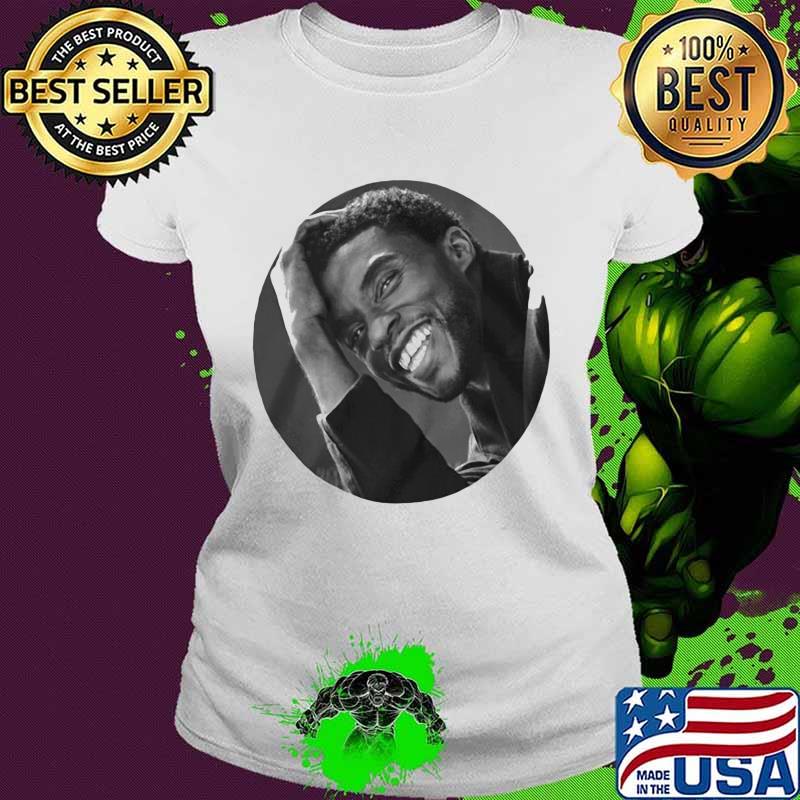 Black panther rip chadwick actor smiling s Ladies tee Black panther rip chadwick actor smiling s Ladies tee