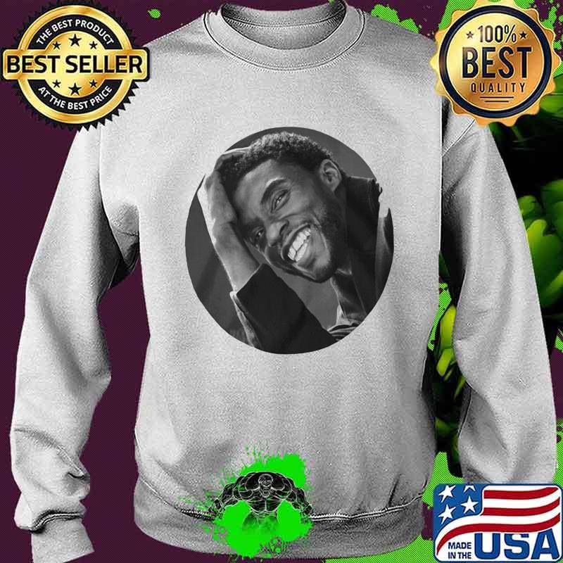 Black panther rip chadwick actor smiling s Sweater Black panther rip chadwick actor smiling s Sweater