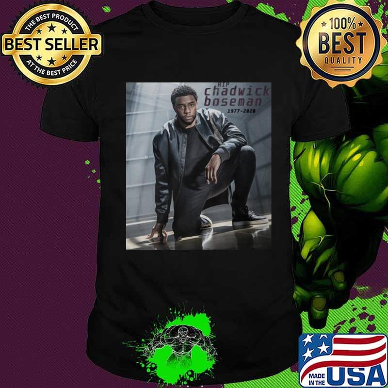 Black panther rip chadwick Boseman 1977 2020 pictures shirt
