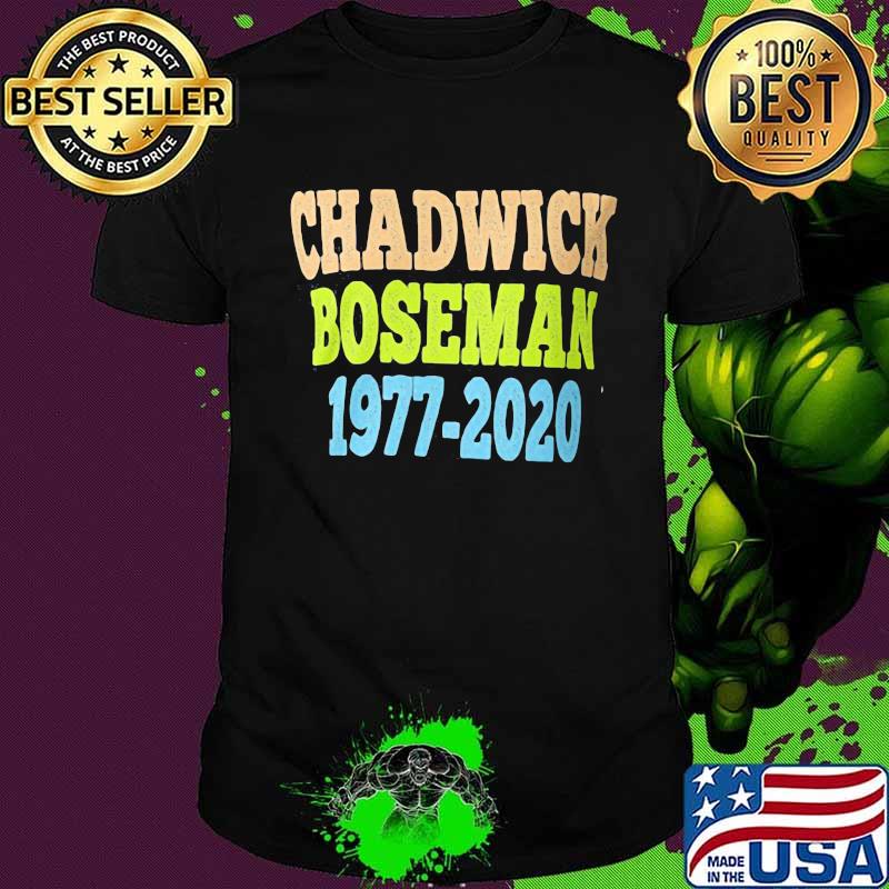 Black panther rip chadwick boseman 1977 2020 vintage shirt
