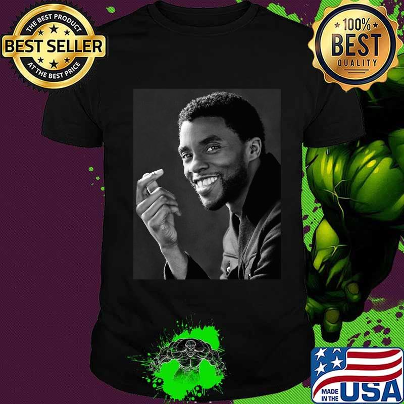 Black panther rip chadwick boseman actor picture shirt
