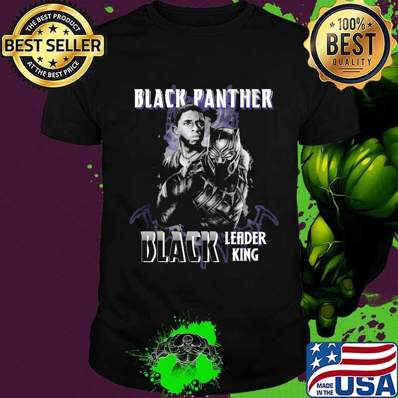 Black panther rip chadwick Boseman black leader king shirt