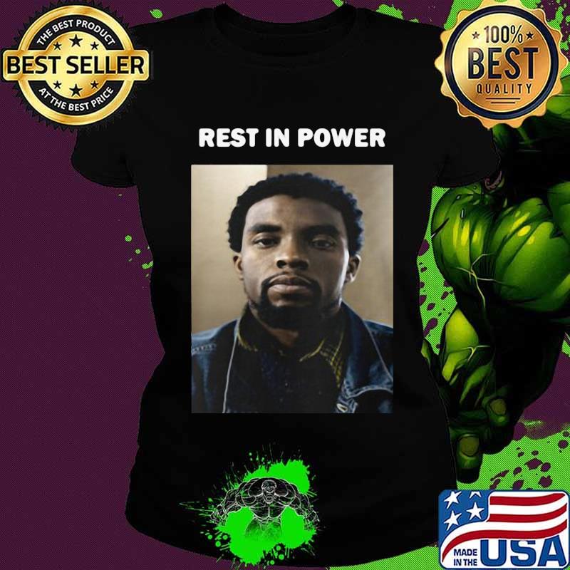 Black panther rip chadwick Boseman rest in power s Ladies tee Black panther rip chadwick Boseman rest in power s Ladies tee
