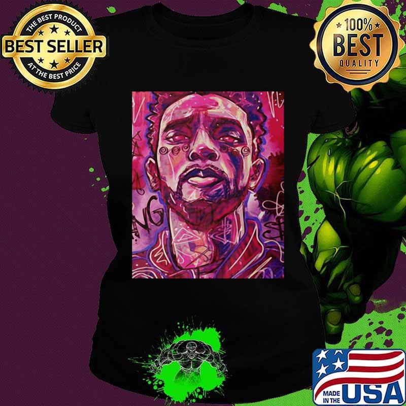Black panther rip chadwick rest in power king art color s Ladies tee Black panther rip chadwick rest in power king art color s Ladies tee