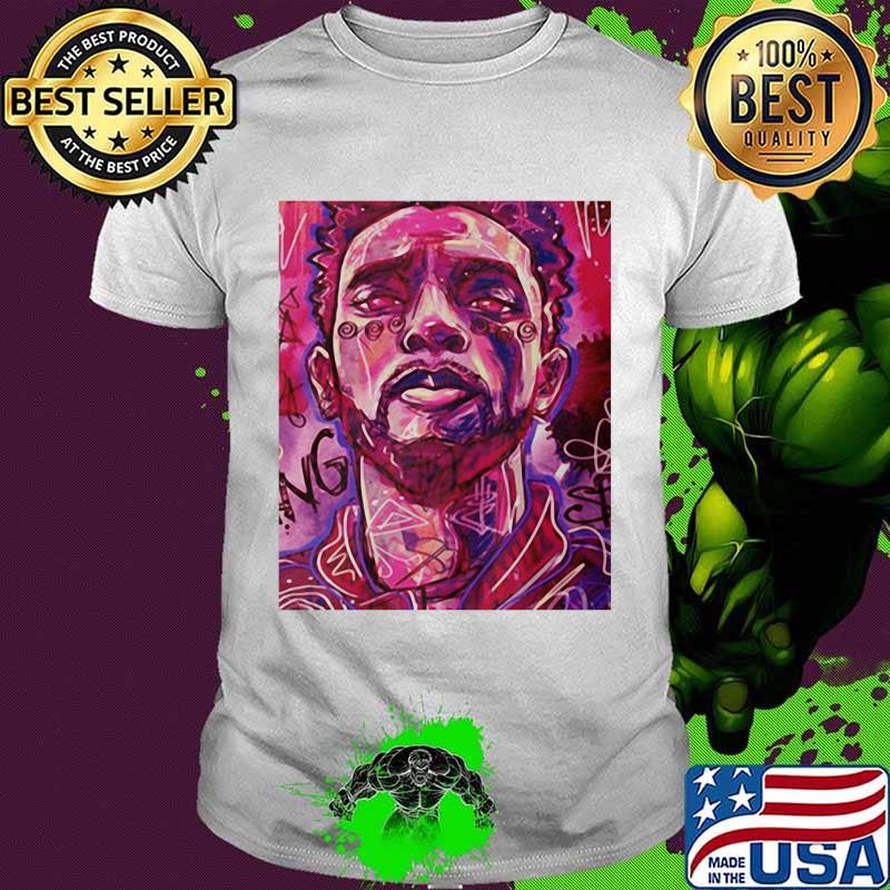 Black panther rip chadwick rest in power king art color shirt