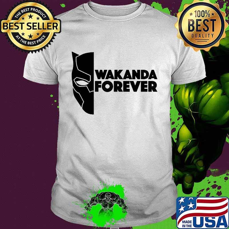 Black panther rip chadwick wakanda forever face shirt