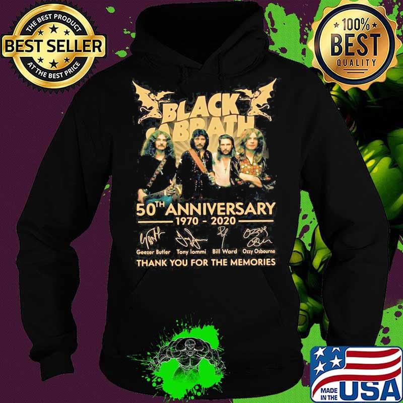 Black sabbath 50th anniversary 1970 2020 thank you for the memories signatures s Hoodie Black sabbath 50th anniversary 1970 2020 thank you for the memories signatures s Hoodie