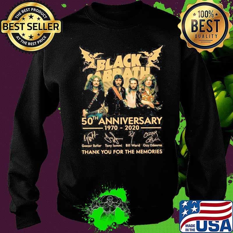 Black sabbath 50th anniversary 1970 2020 thank you for the memories signatures s Sweater Black sabbath 50th anniversary 1970 2020 thank you for the memories signatures s Sweater