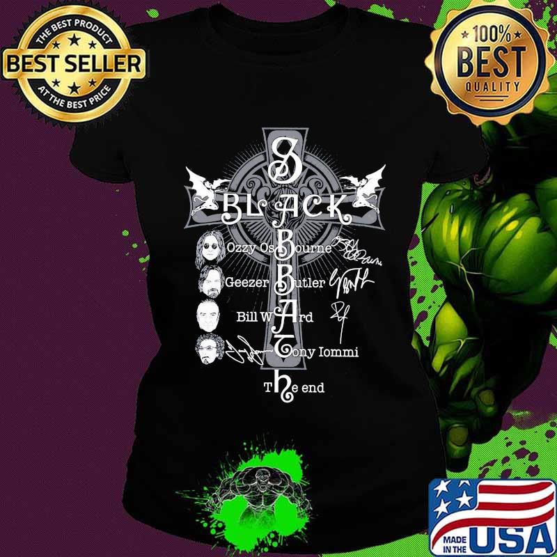 Black sabbath ozzy osbourne geezer butler bill ward tony iommi the end s Ladies tee Black sabbath ozzy osbourne geezer butler bill ward tony iommi the end s Ladies tee