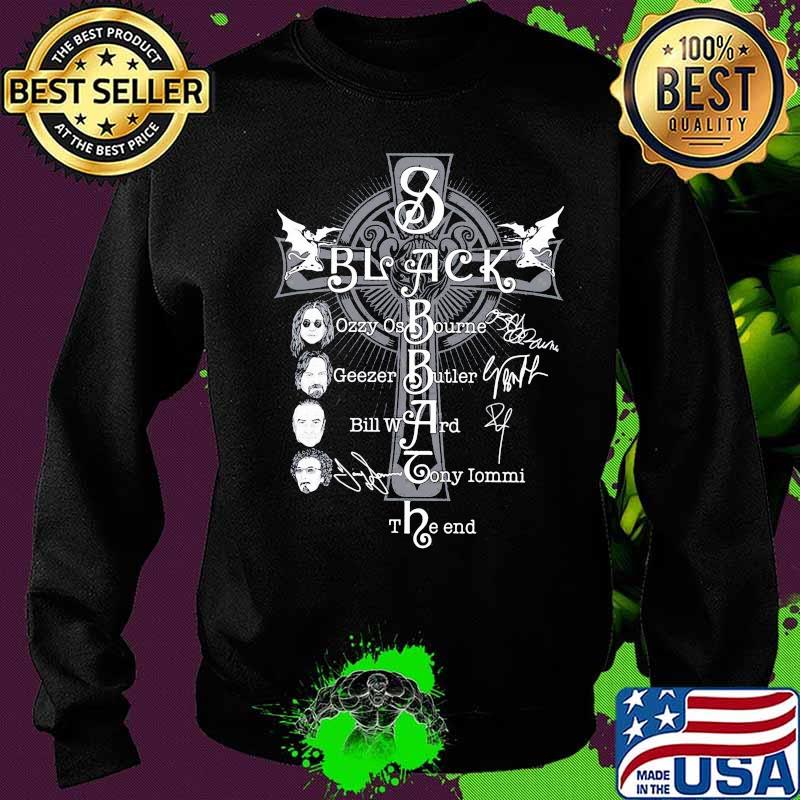 Black sabbath ozzy osbourne geezer butler bill ward tony iommi the end s Sweater Black sabbath ozzy osbourne geezer butler bill ward tony iommi the end s Sweater