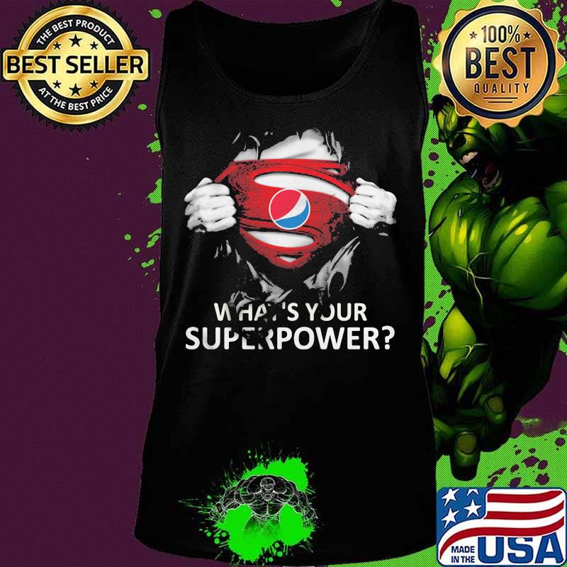 Blood insides superman pepsi what's your superpower s Tank top Blood insides superman pepsi what's your superpower s Tank top