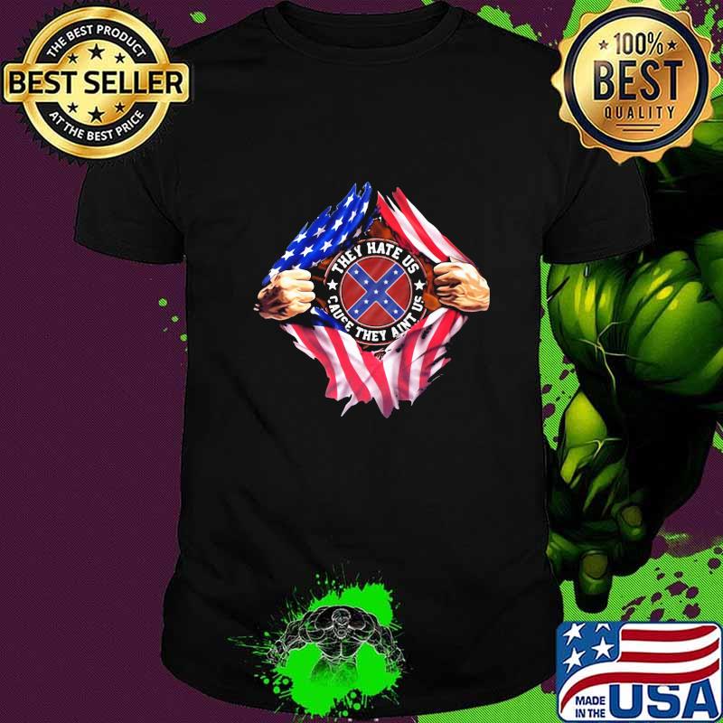 Blood insides they hate us cause they ain't us american flag independence day shirt
