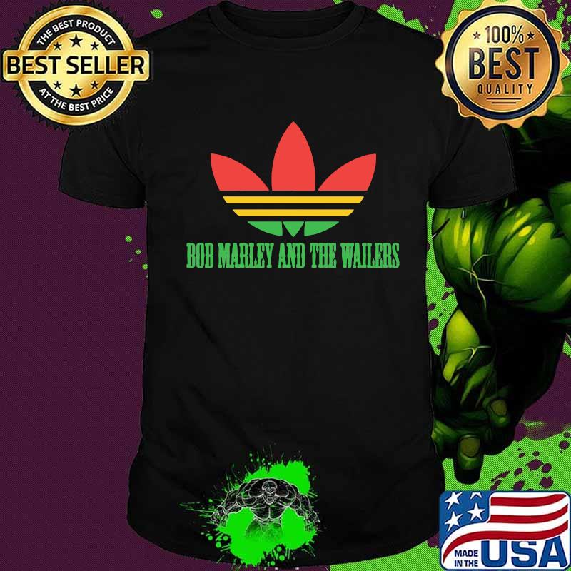 Bob marley and the wailers adidas logo shirt