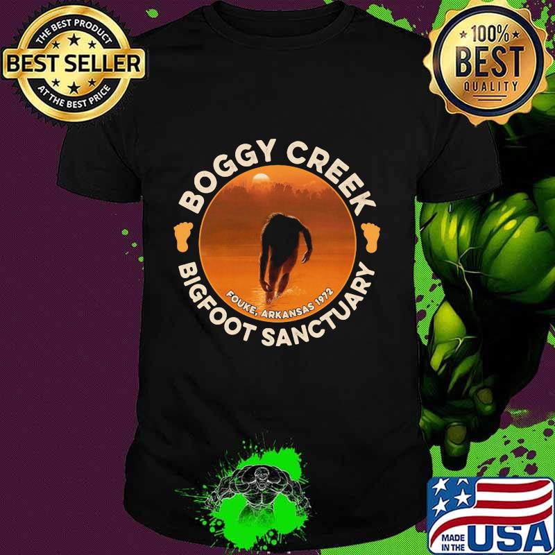 Boggy creek bigfoot sanctuary fouke arkansas 1972 sunset shirt