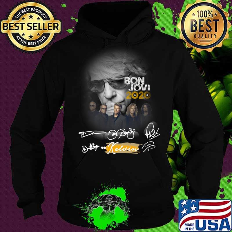 Bon jovi band 2020 to kelvin signatures s Hoodie Bon jovi band 2020 to kelvin signatures s Hoodie