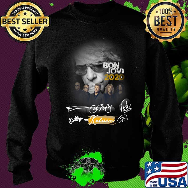 Bon jovi band 2020 to kelvin signatures s Sweater Bon jovi band 2020 to kelvin signatures s Sweater