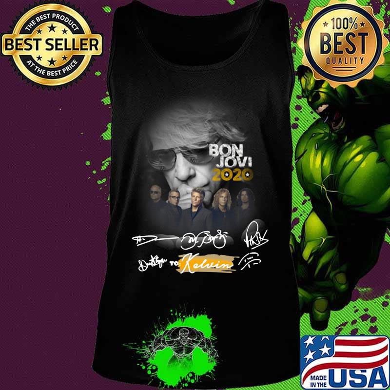 Bon jovi band 2020 to kelvin signatures s Tank top Bon jovi band 2020 to kelvin signatures s Tank top
