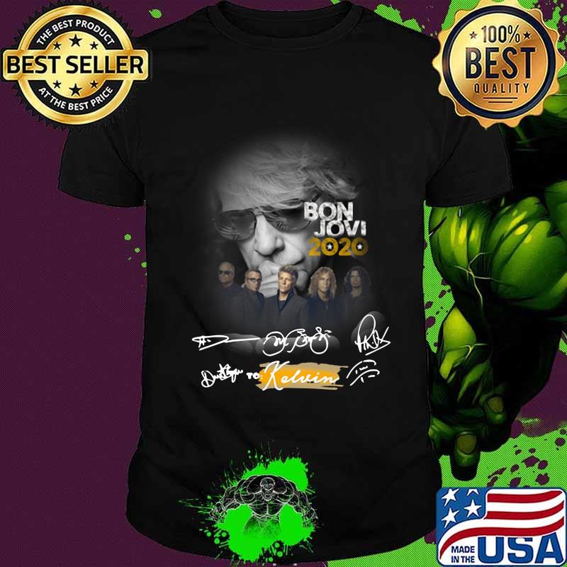 Bon jovi band 2020 to kelvin signatures shirt