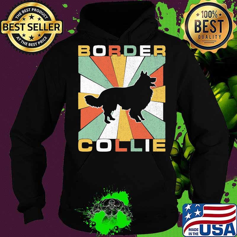 Border collie vintage retro s Hoodie Border collie vintage retro s Hoodie