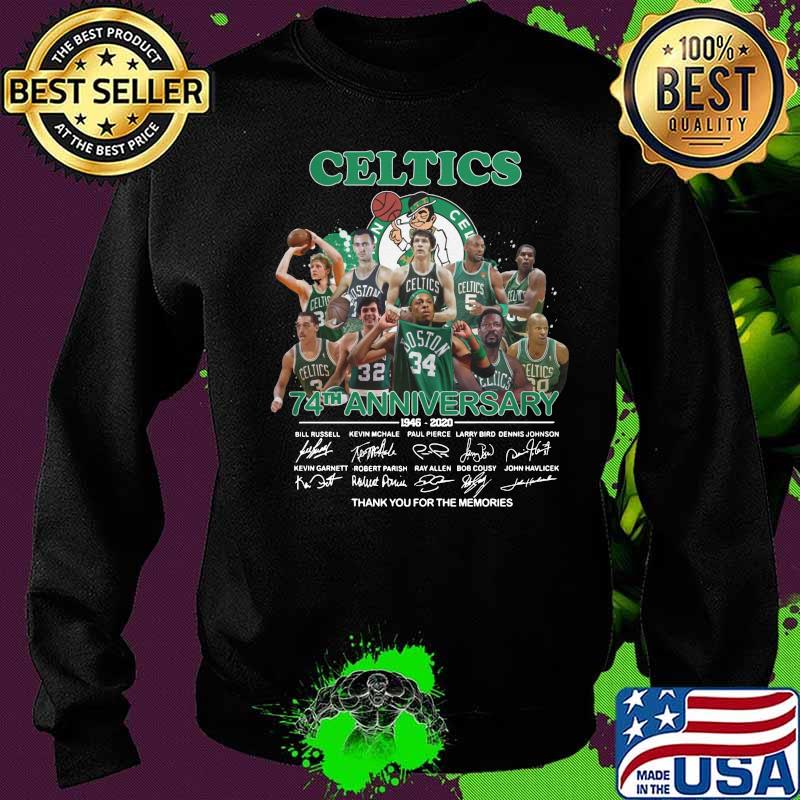 Boston celtics 74th anniversary 1946 2020 thank you for the memories signatures s Sweater Boston celtics 74th anniversary 1946 2020 thank you for the memories signatures s Sweater