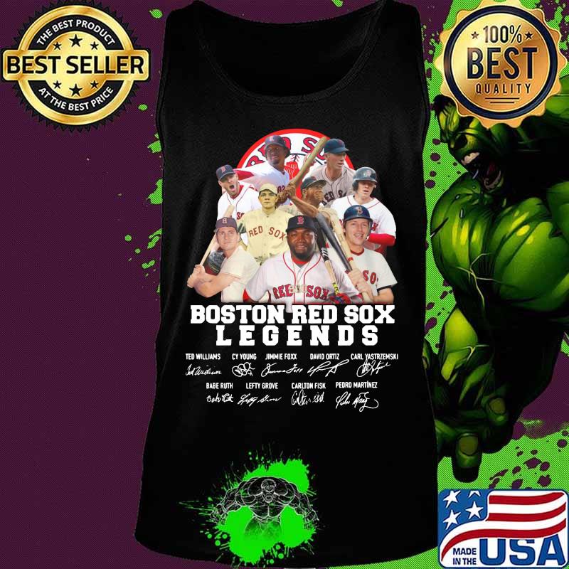 Boston red sox baseball legends players signatures s Tank top Boston red sox baseball legends players signatures s Tank top