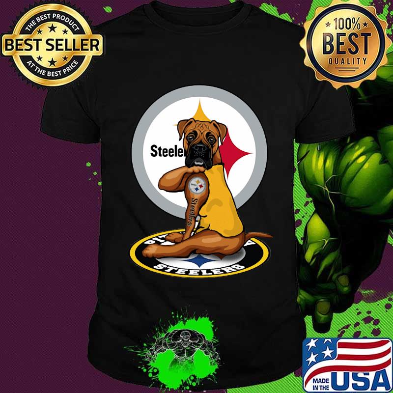 Boxer tattoos pittsburgh steelers football shirt
