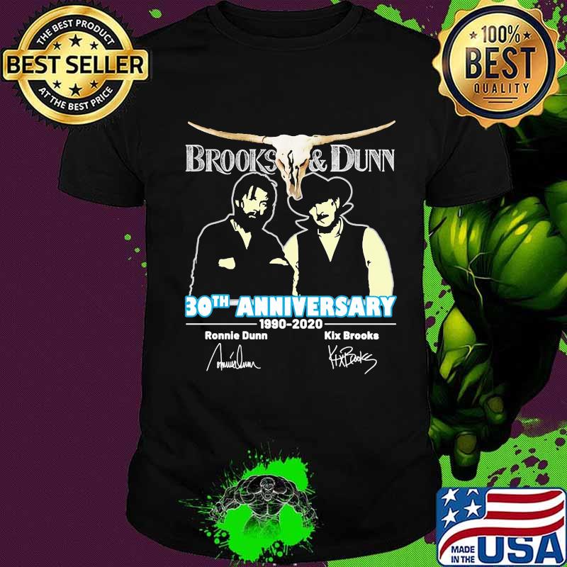 Brooks and dunn 30th anniversary 1990 2020 thank you for the memories signatures shirt