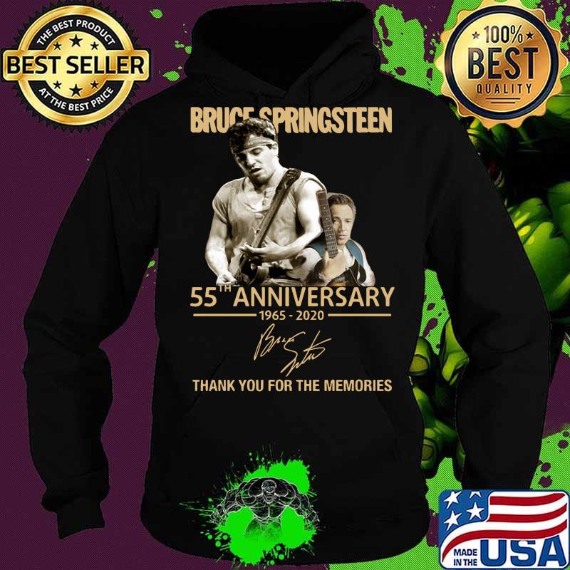 Bruce springsteen 55th anniversary 1965 2020 thank you for the memories signature s Hoodie Bruce springsteen 55th anniversary 1965 2020 thank you for the memories signature s Hoodie