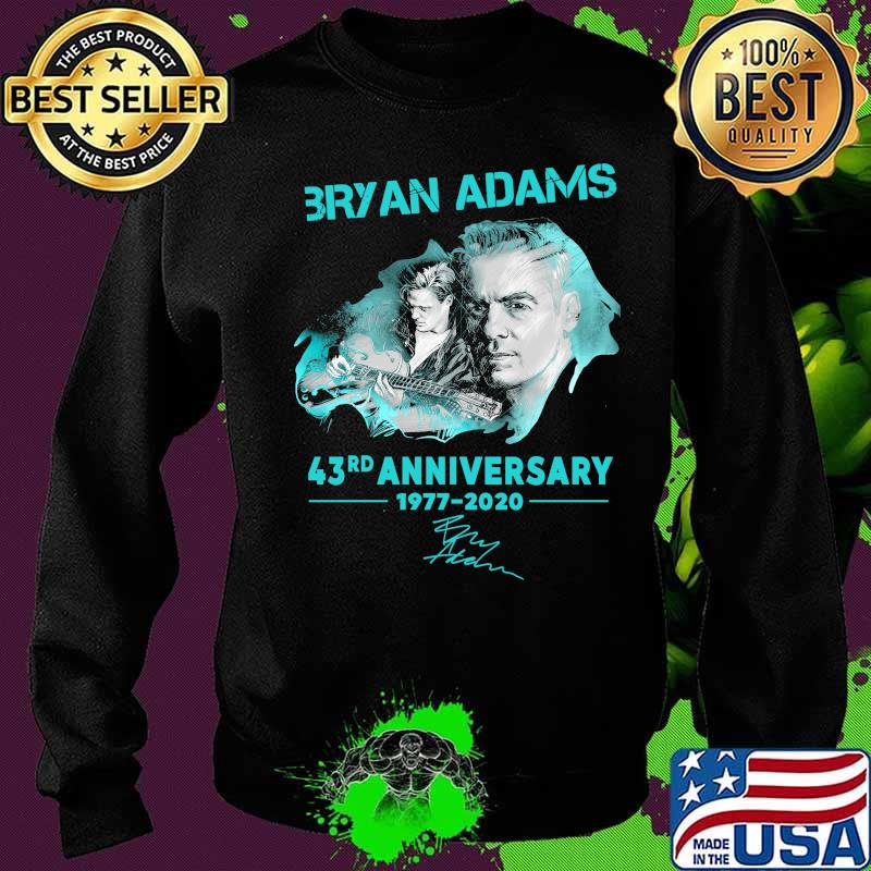 Bryan adams 43rd anniversary 1977 2020 signature s Sweater Bryan adams 43rd anniversary 1977 2020 signature s Sweater
