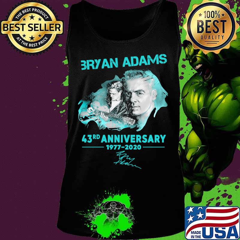 Bryan adams 43rd anniversary 1977 2020 signature s Tank top Bryan adams 43rd anniversary 1977 2020 signature s Tank top