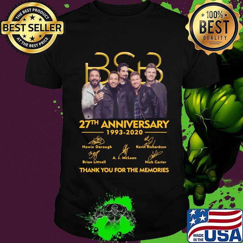 Bsb 27th anniversary 1993 2020 thank you for the memories signatures shirt