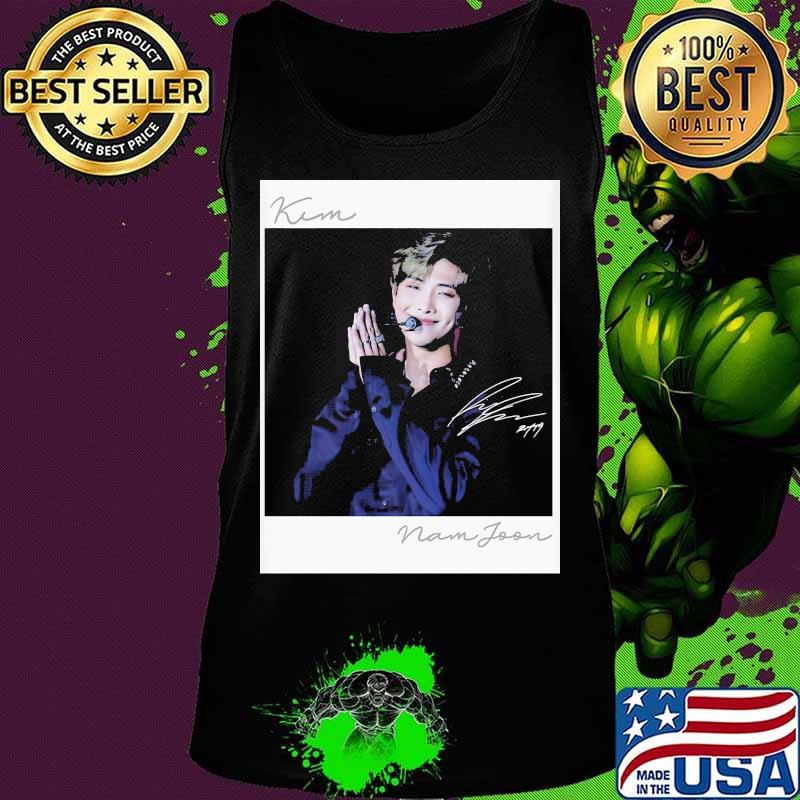Bts band kim namjoon signature s Tank top Bts band kim namjoon signature s Tank top